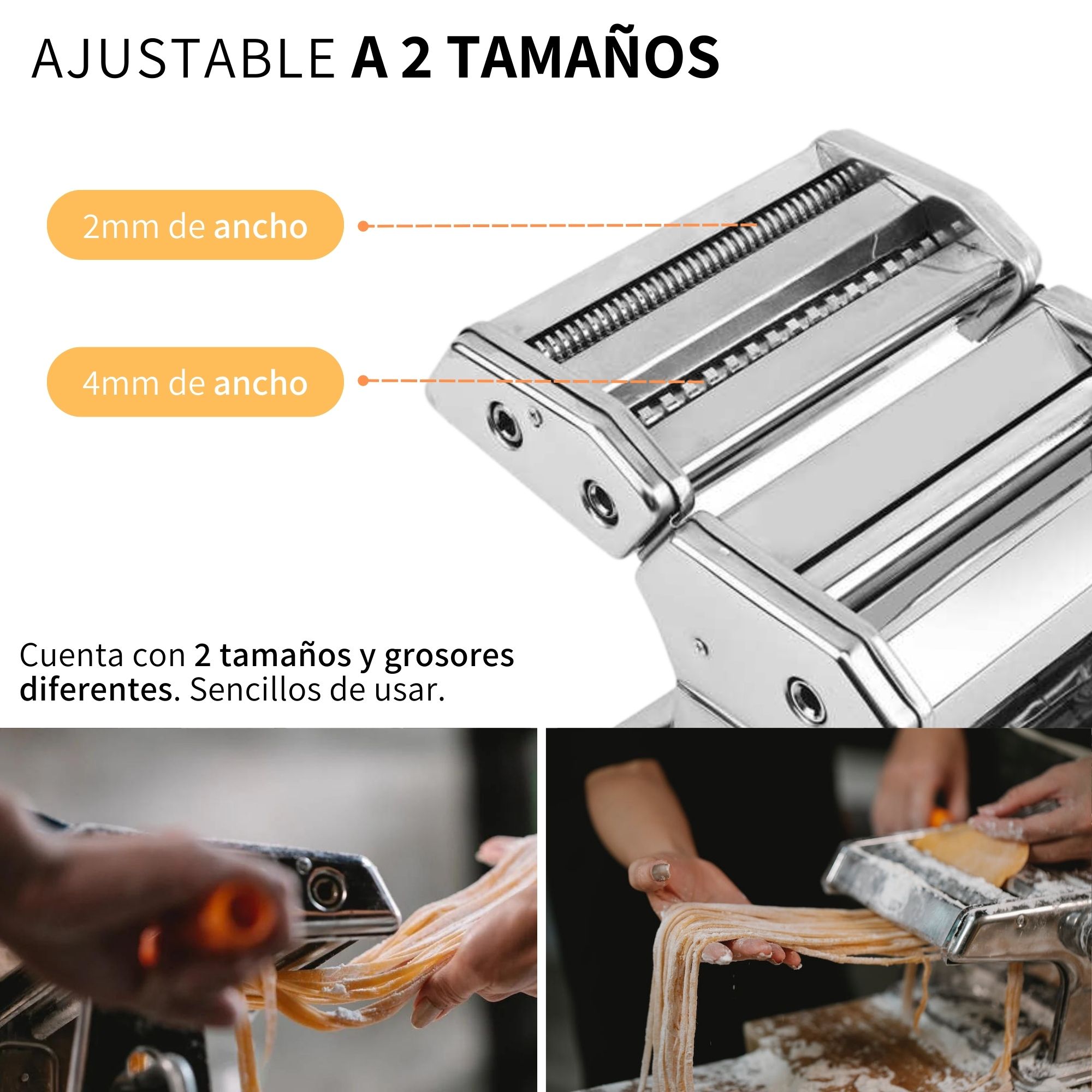 Máquina Para Hacer Pasta Fresca Manual En Casa Con Rodillo