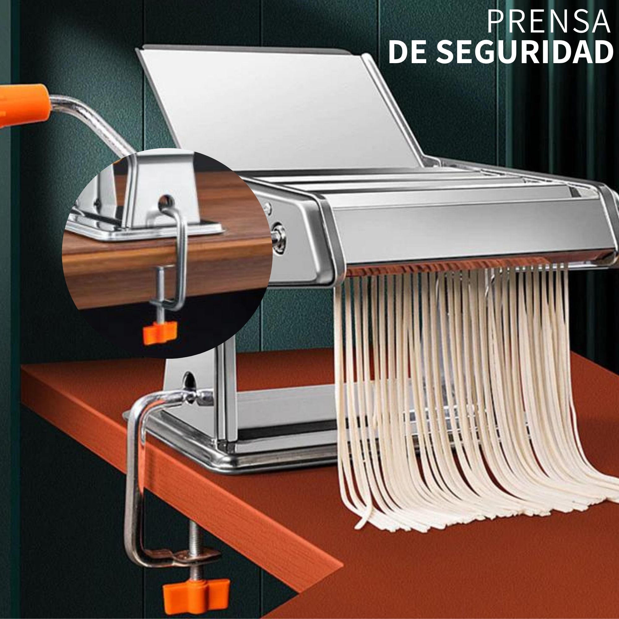 Máquina Para Hacer Pasta Fresca Manual En Casa Con Rodillo