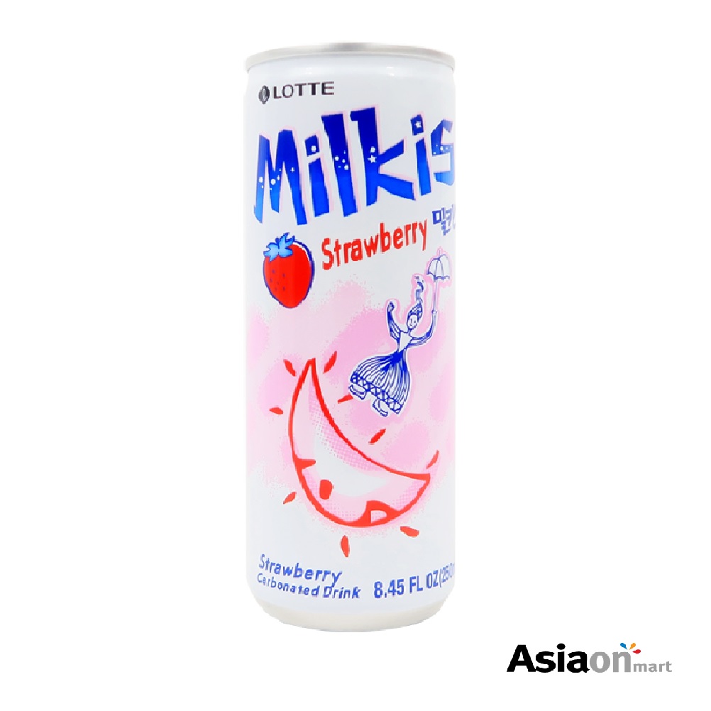 Lotte Bebida Coreana Milkis Fresa 6 Pack 250ml 
