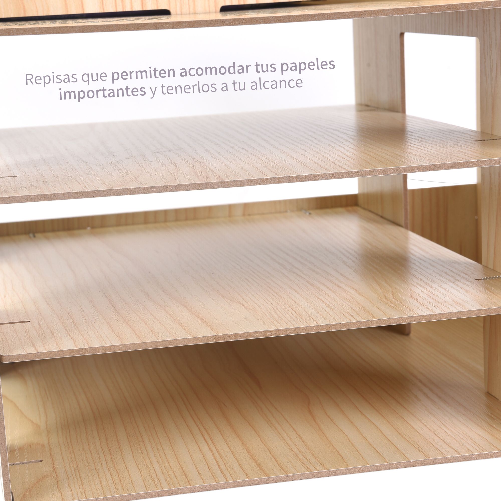 Organizador De Escritorio De Madera Para Oficina Archivador