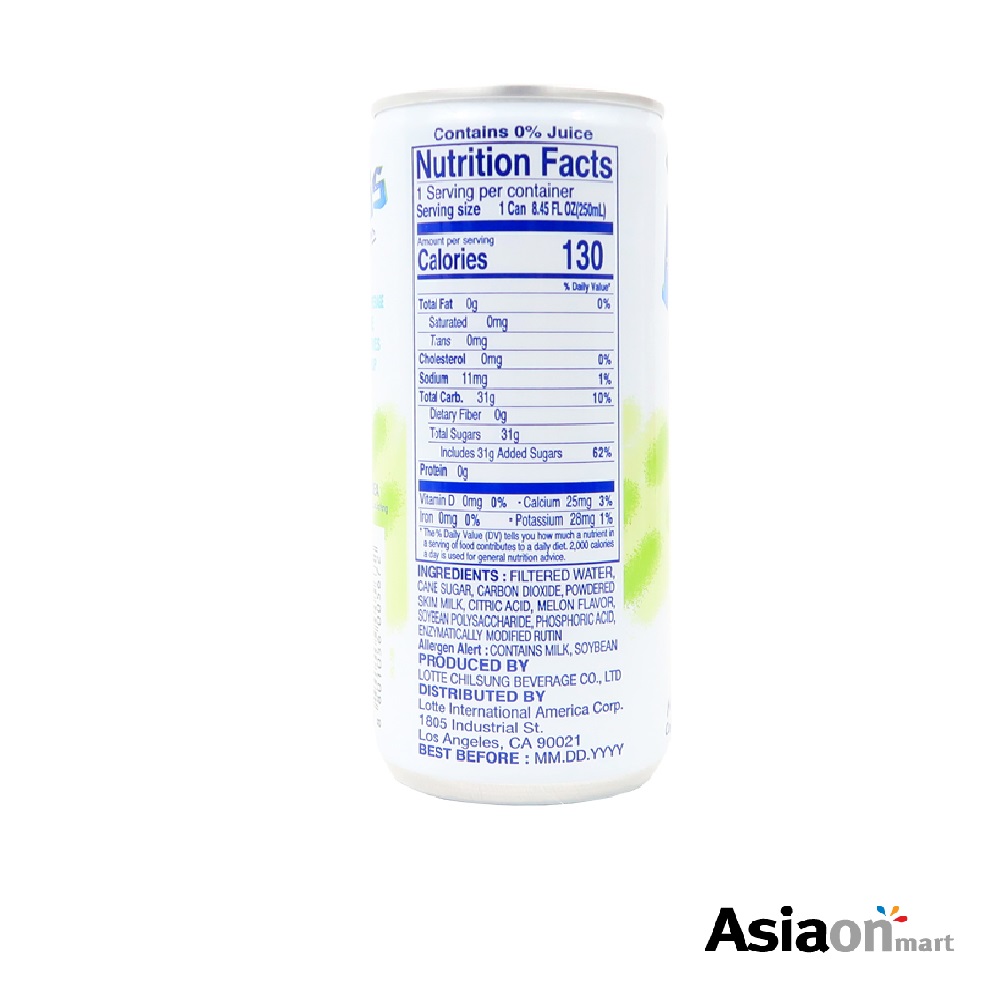 Lotte Bebida Coreana Milkis Melón 6pack 250ml