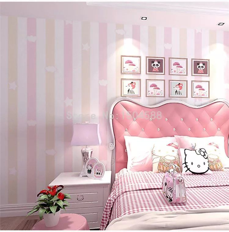 Papel Tapiz Premium Diseño Rayas Amarillo/rosa 10mx45cm Tp69