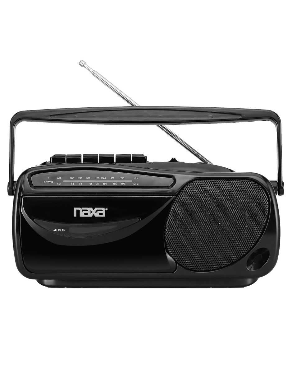 Reproductor de radio casete portátil