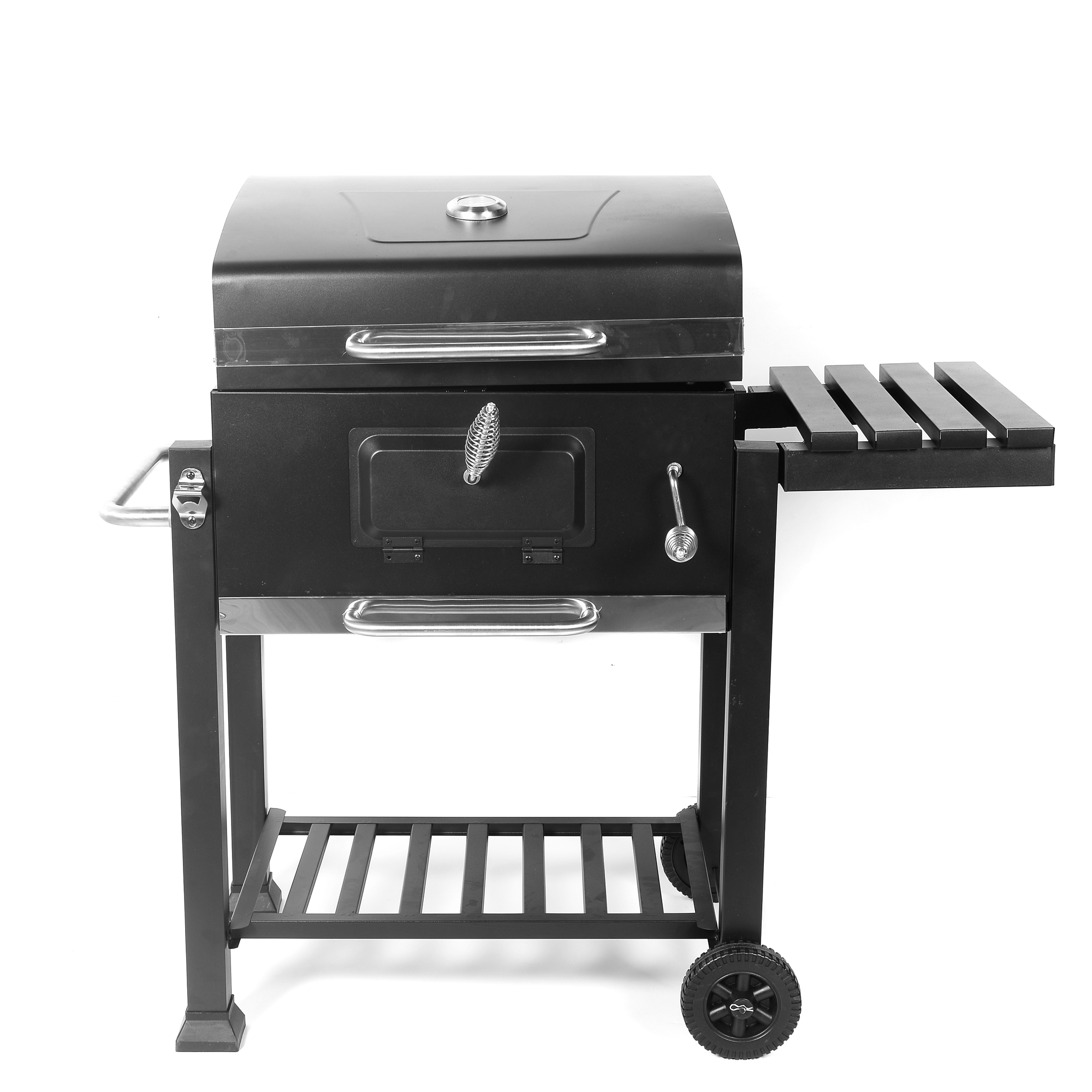 Asador Parrilla De Carbón Móvil Con Ruedas Hierro Uso Rudo