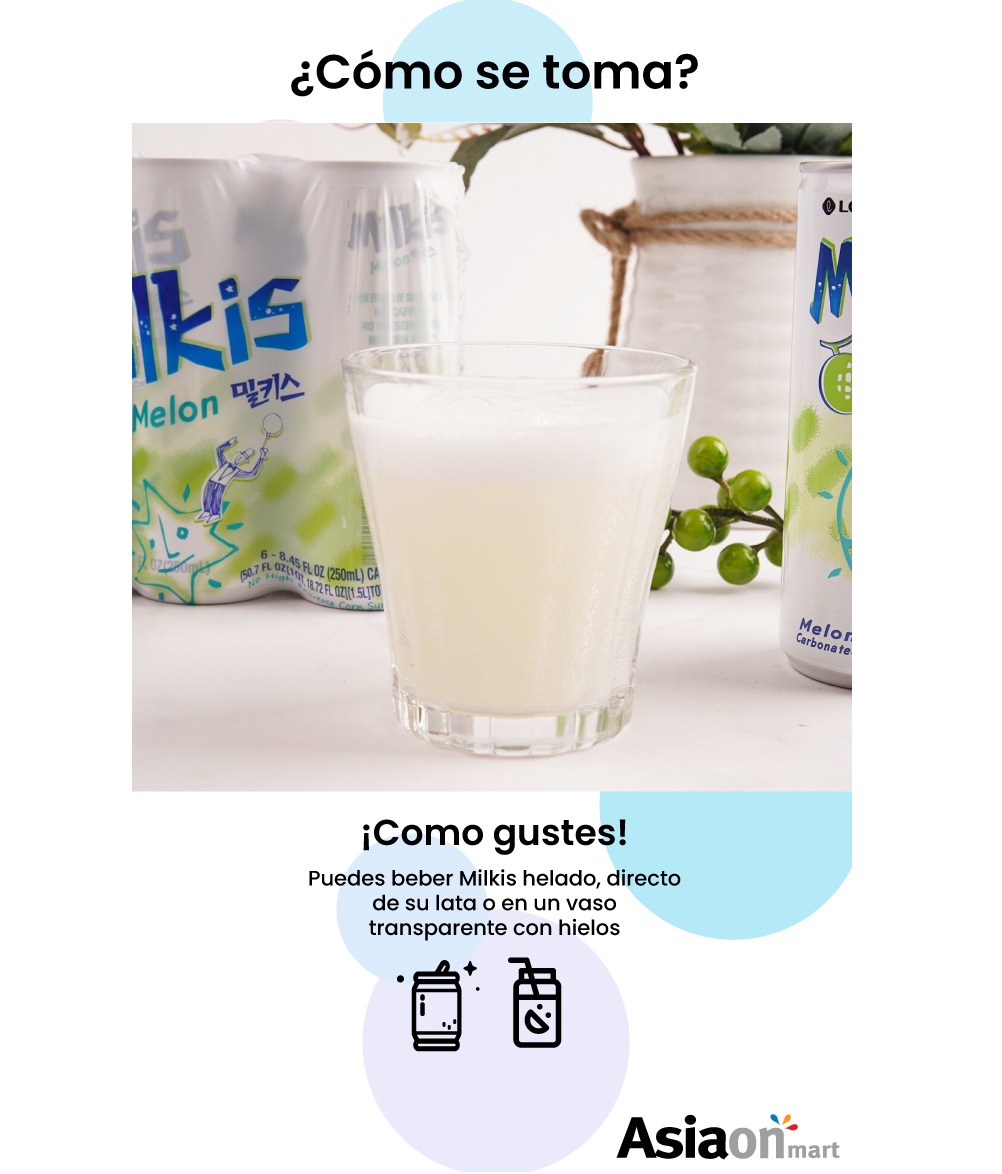 Lotte Bebida Coreana Milkis Melón 6pack 250ml