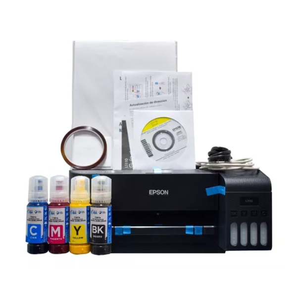 Impresora Epson L1110 Sublimacion Tinta C M Papel Cinta 9679