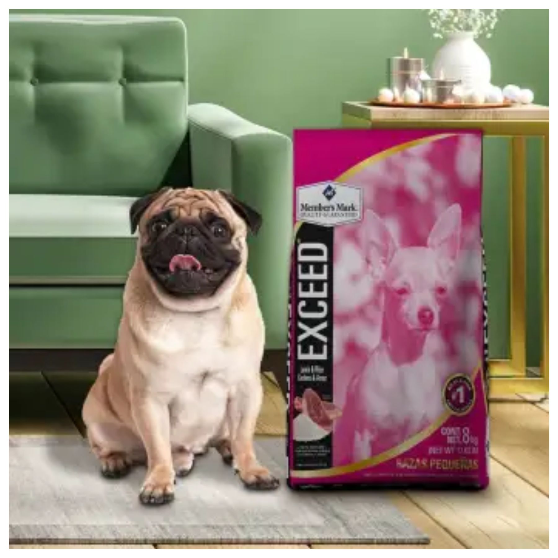 Alimento para Perro Exceed Razas Pequeñas 8kg Members Mark SMS-MORADO