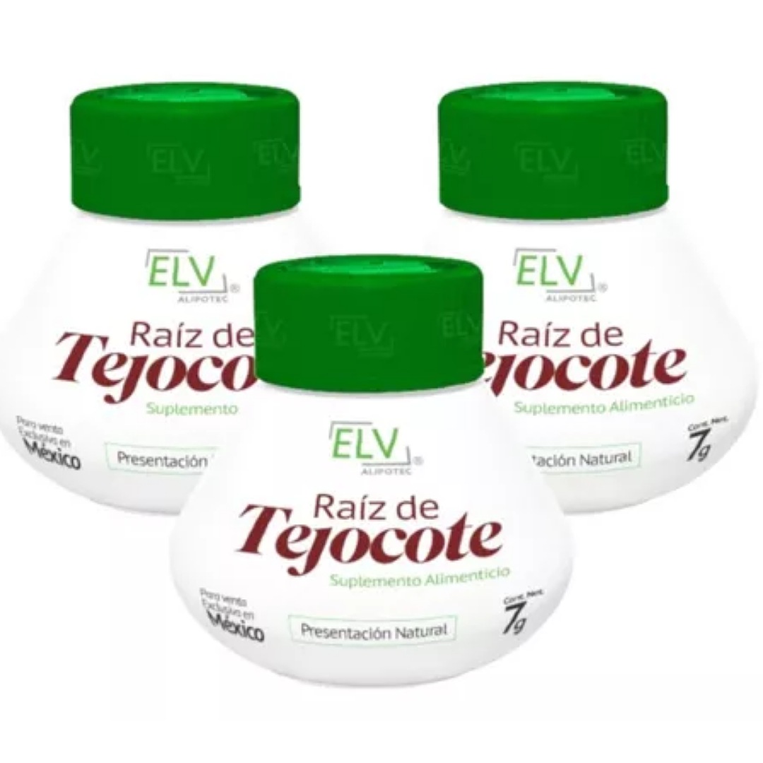 Raiz Tejocote Elv Tratamiento 3 Meses 3 Frascos 90 Trozos