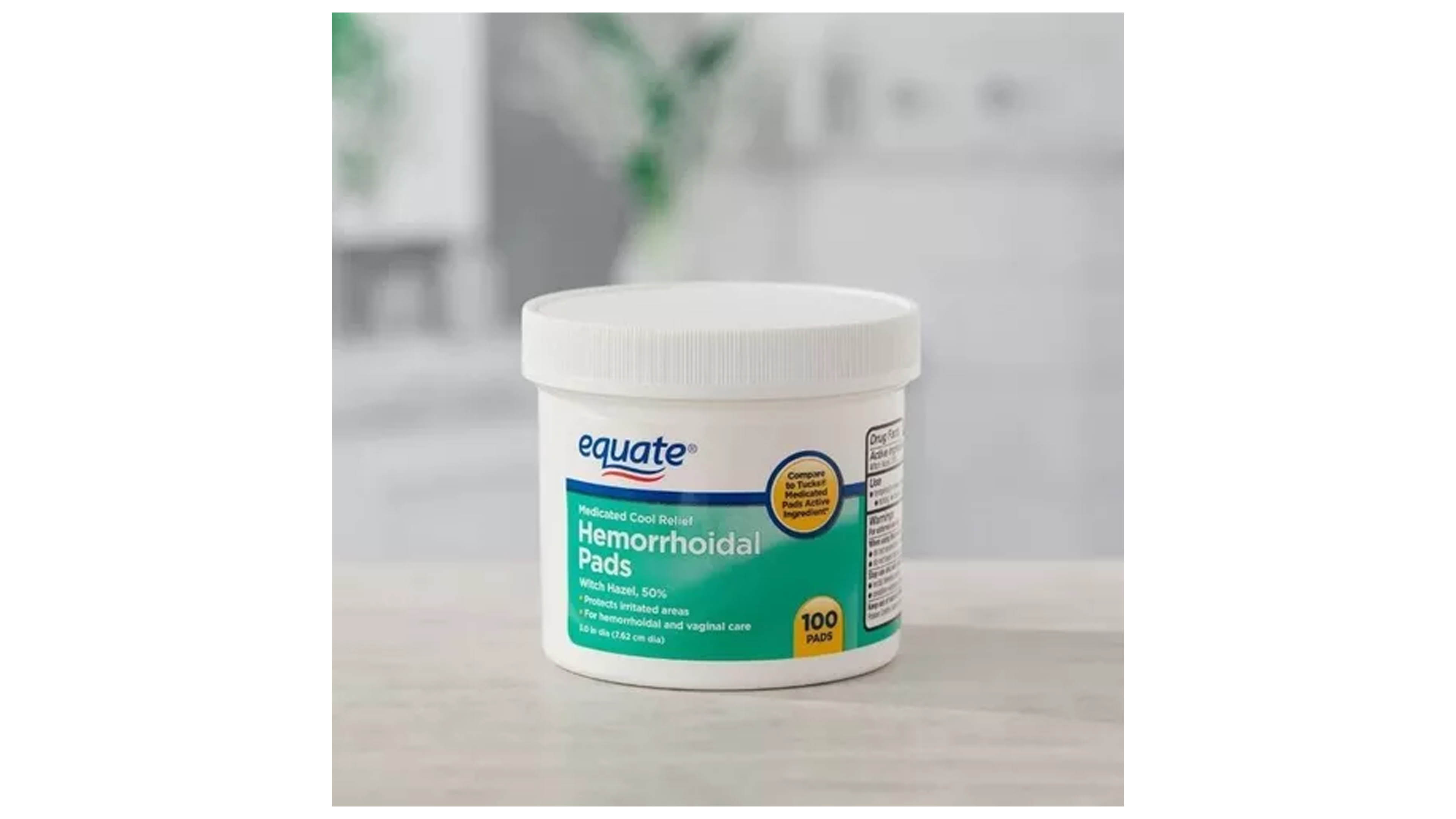 Almohadillas Hemorroides 100pz Tipo Tucks Equate Protege 