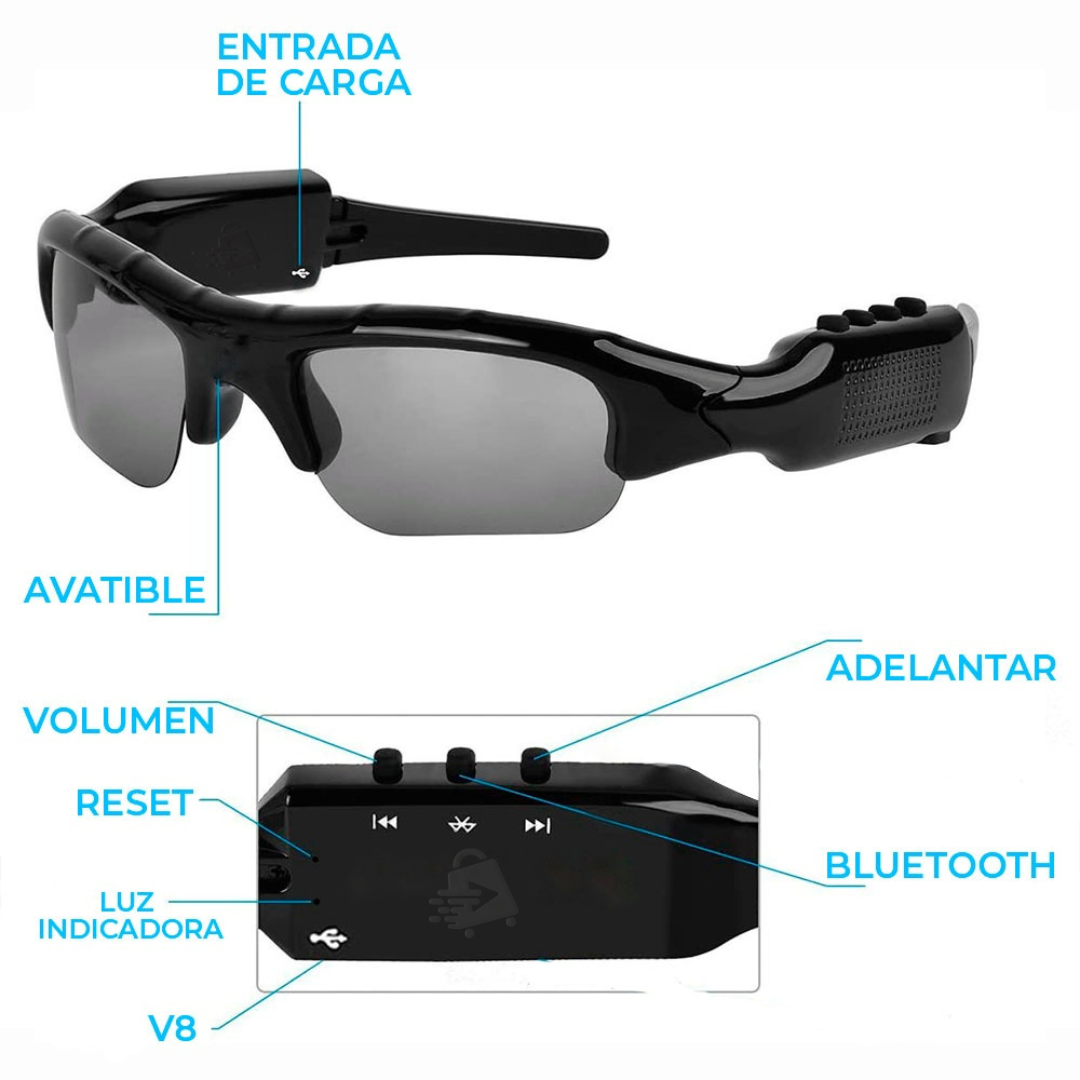 Lentes De Sol Con Audífonos Bluetooth