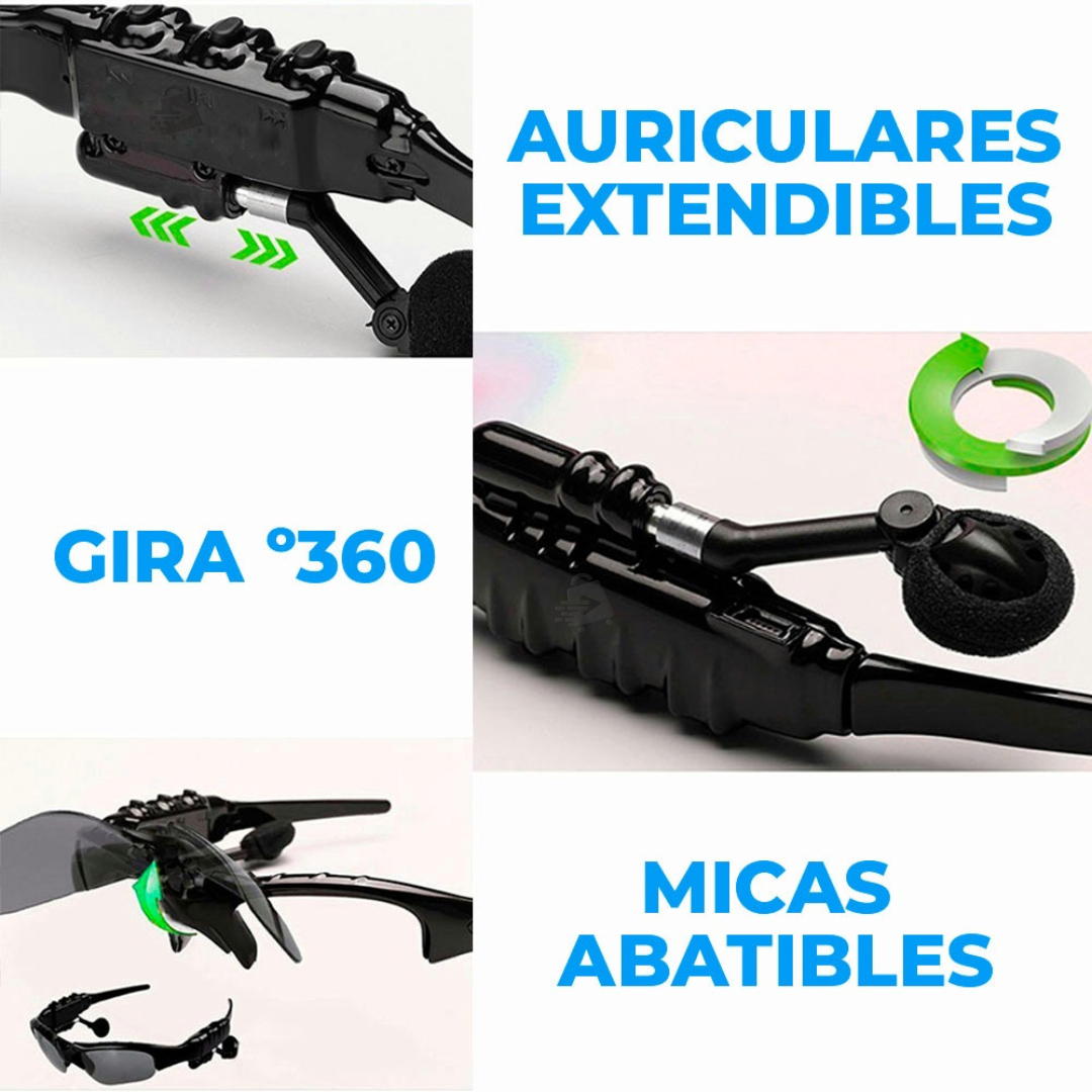Lentes De Sol Con Audífonos Bluetooth