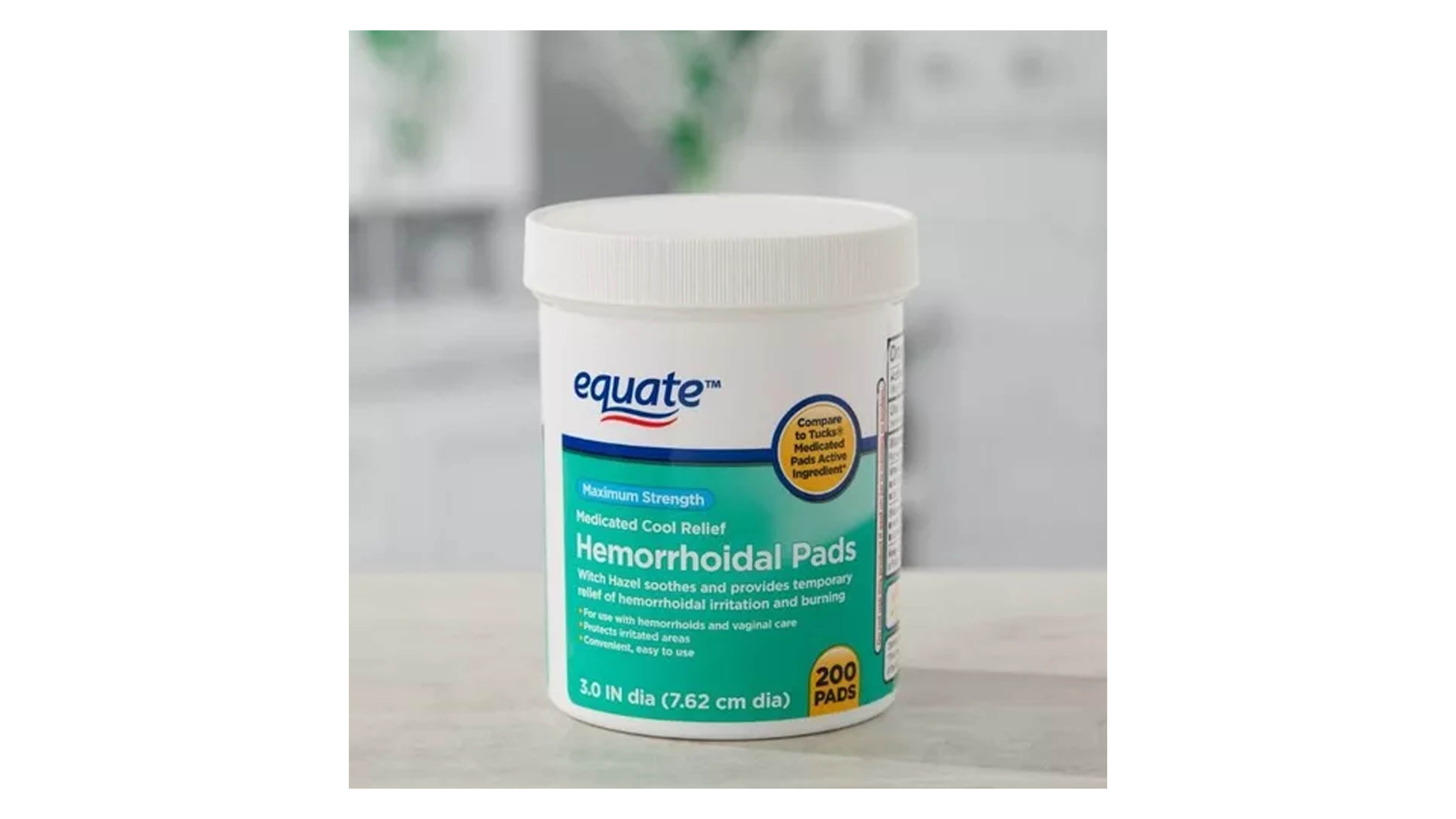 Almohadillas Hemorroides 200pz Tipo Tucks Equate Protege 