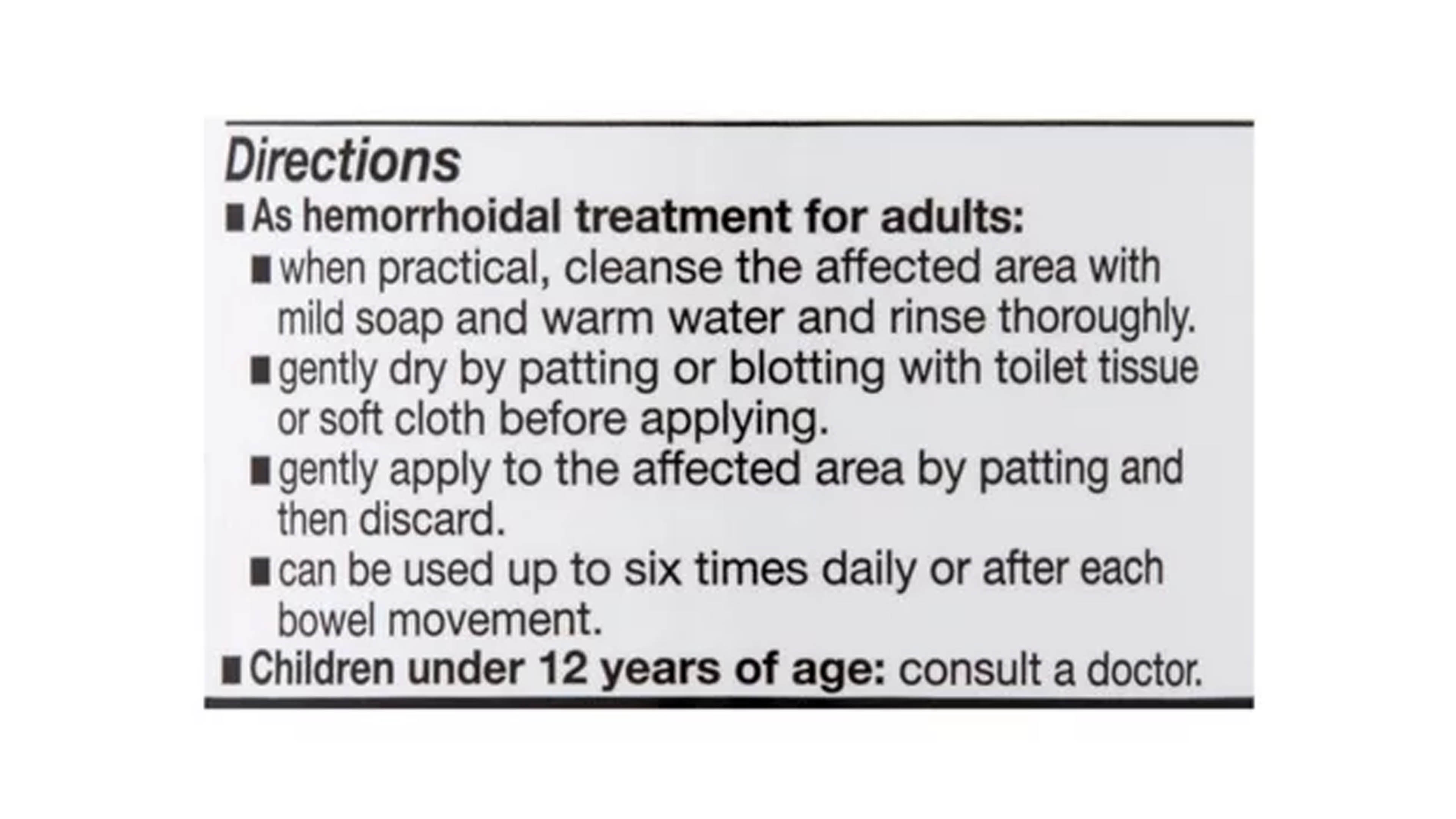 Almohadillas Hemorroides 200pz Tipo Tucks Equate Protege 