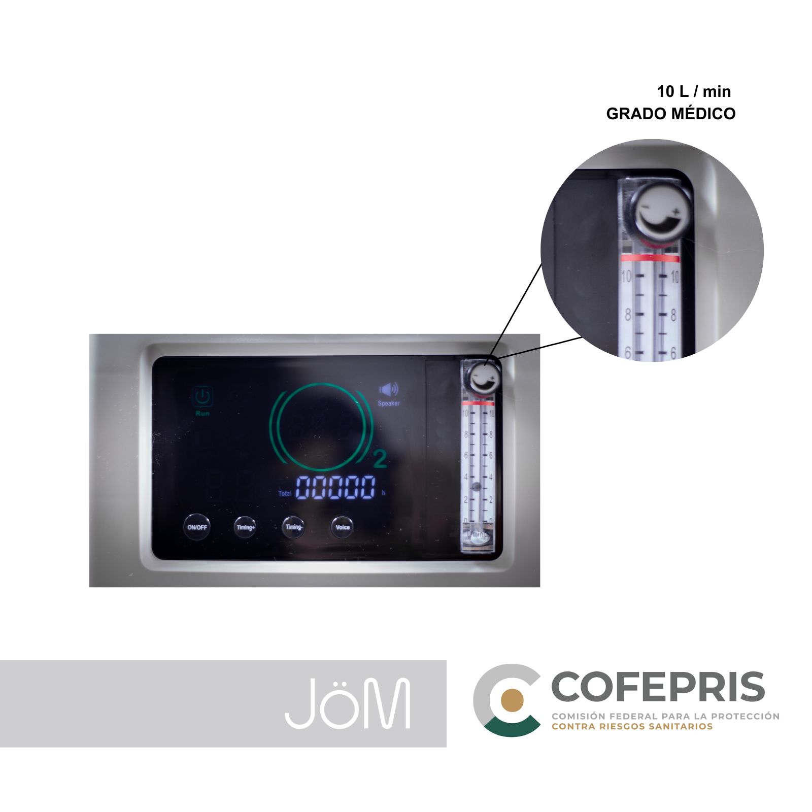 CONCENTRADOR DE OXIGENO YASEE, GRADO MEDICO 10 L/MIN | AUT. COFEPRIS