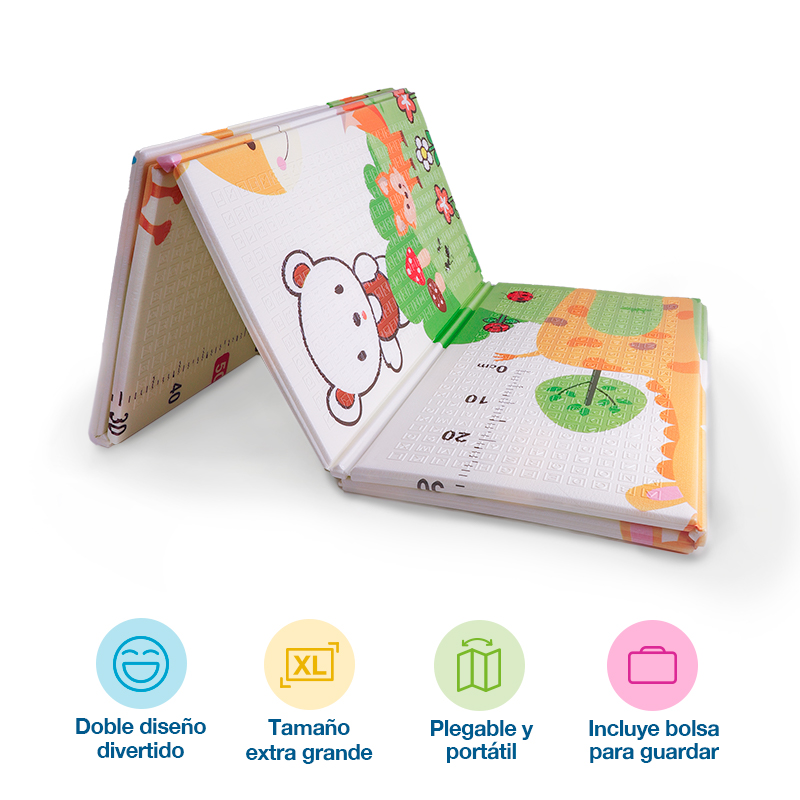 Tapete de Juego Plegable Portátil para Bebé y Niño XL 150x200cm SHIMY