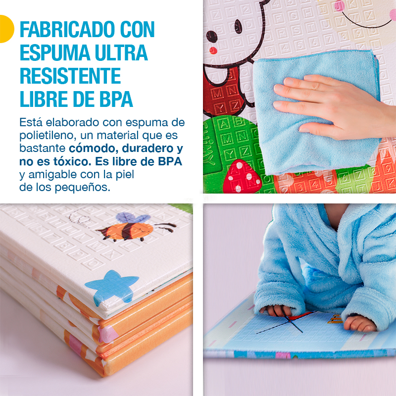 Tapete de Juego Plegable Portátil para Bebé y Niño XL 150x200cm SHIMY