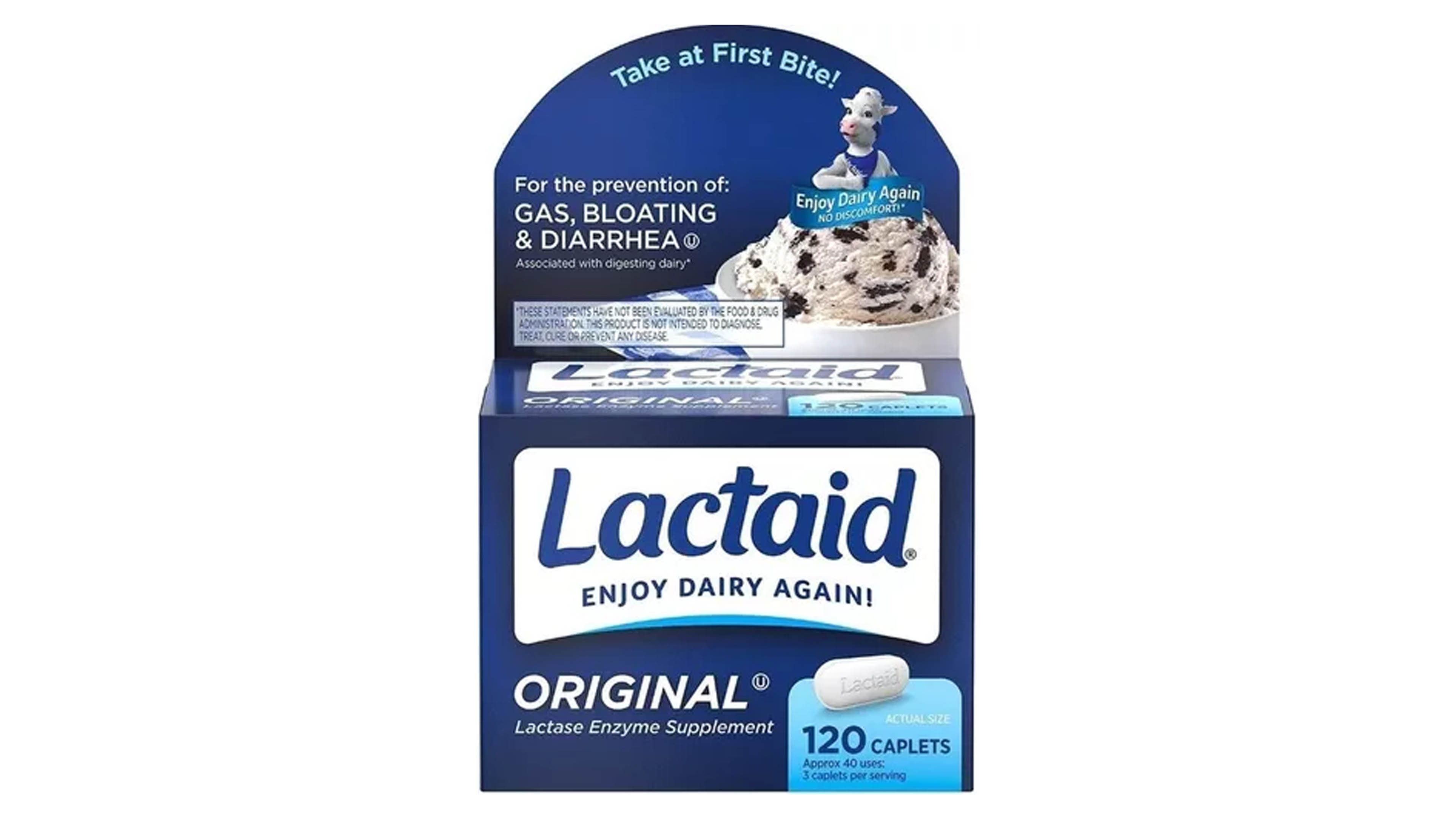 Lactaid Original 120ct Enzima Lactase Disfruta Los Lacteos Original 