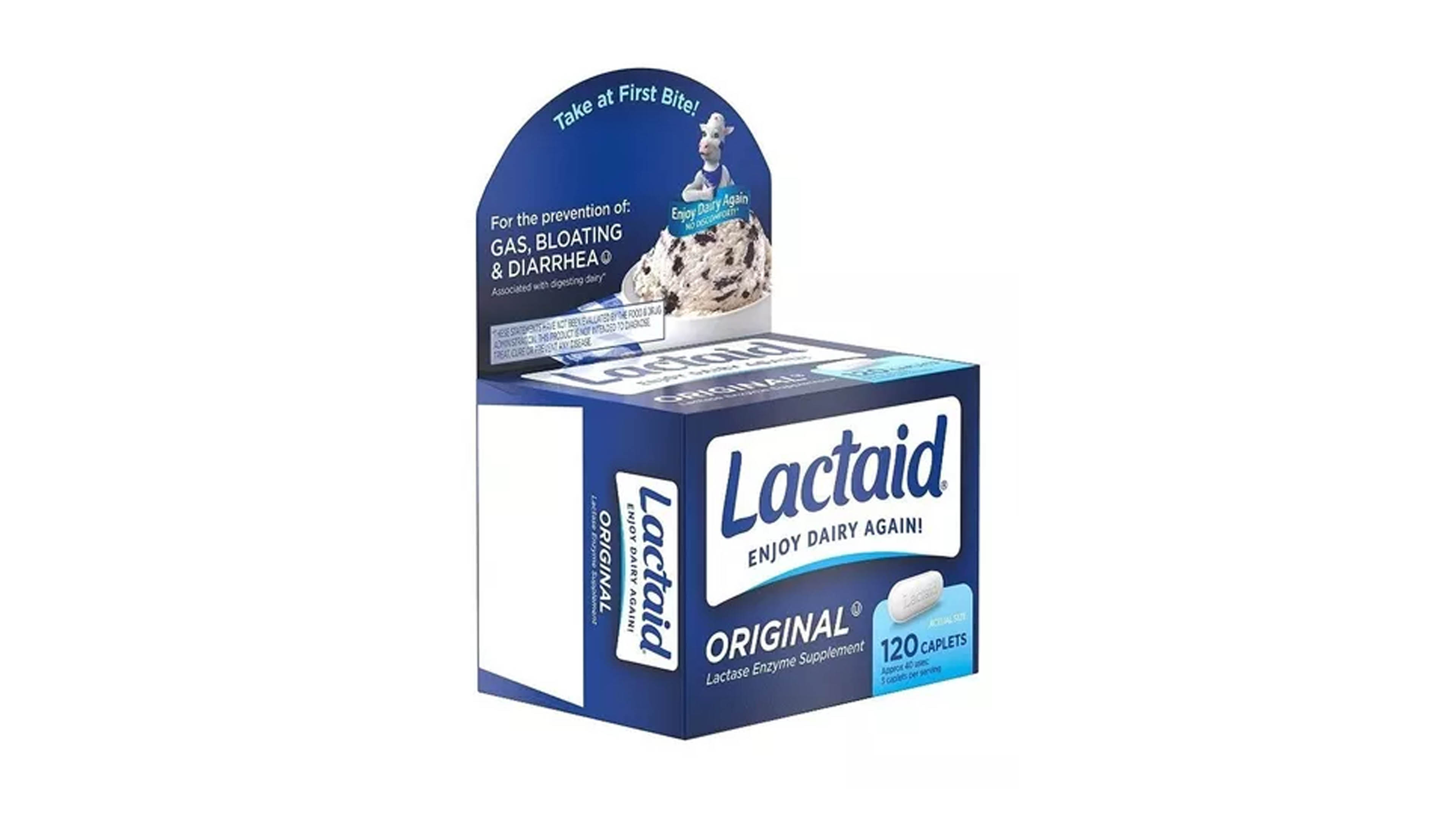 Lactaid Original 120ct Enzima Lactase Disfruta Los Lacteos Original 