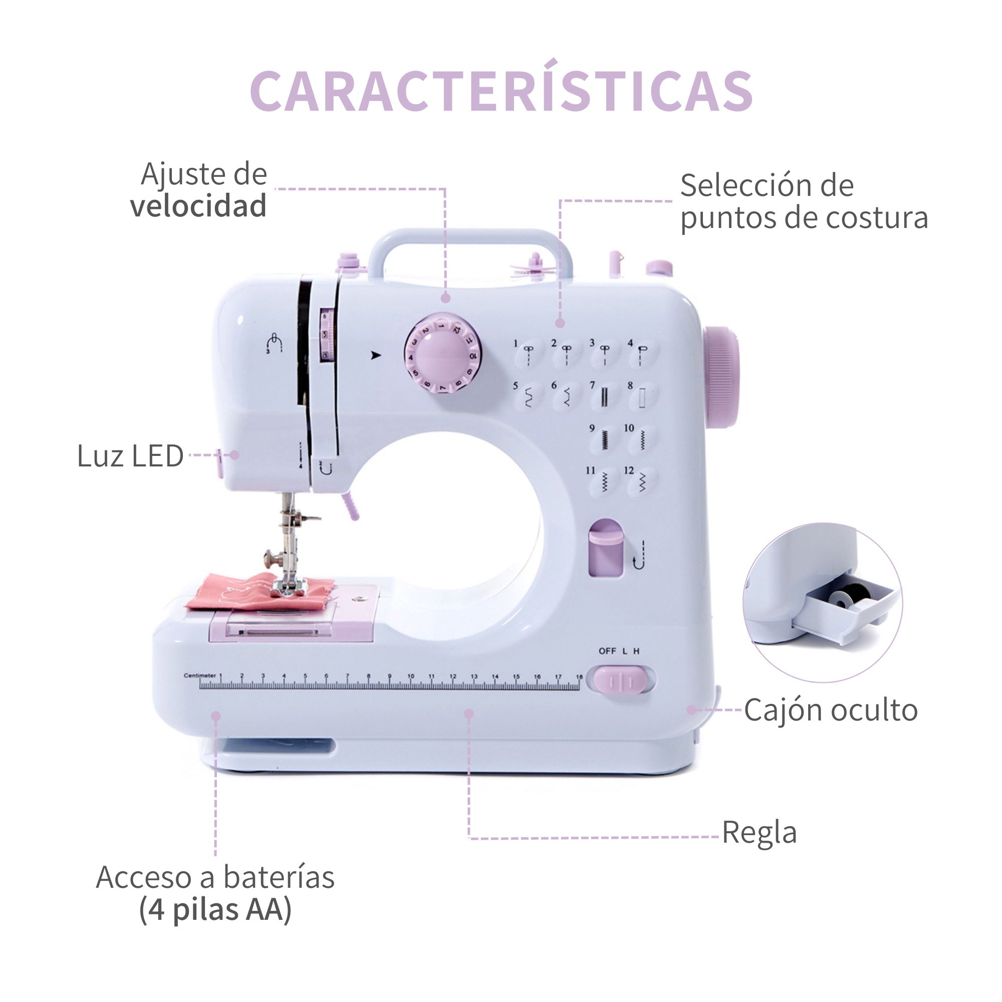 Juego de costura, kit de costura, portátil para coser manualidades  decorativas LHCER 1