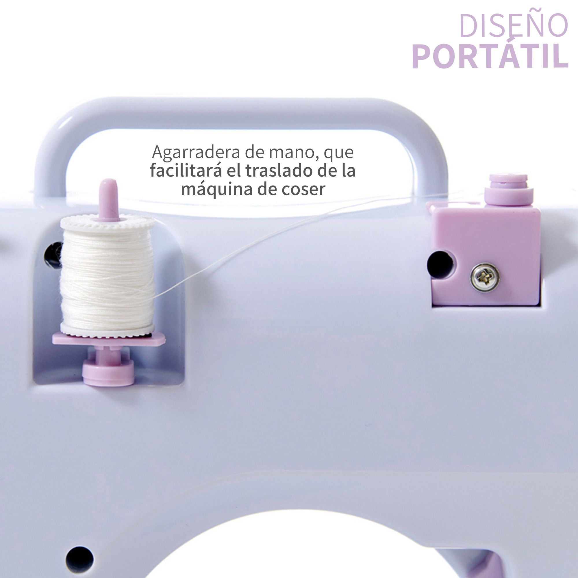 Máquina De Coser Eléctrica Doméstica Portátil De 12 Agujas