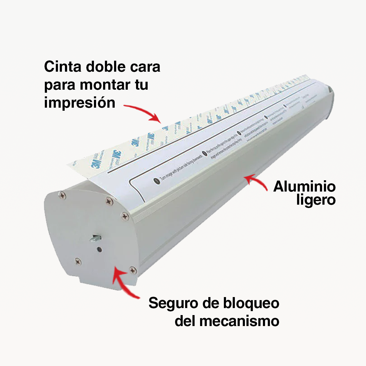 BANNER ROLLUP BASE DE ALUMINIO 80X200