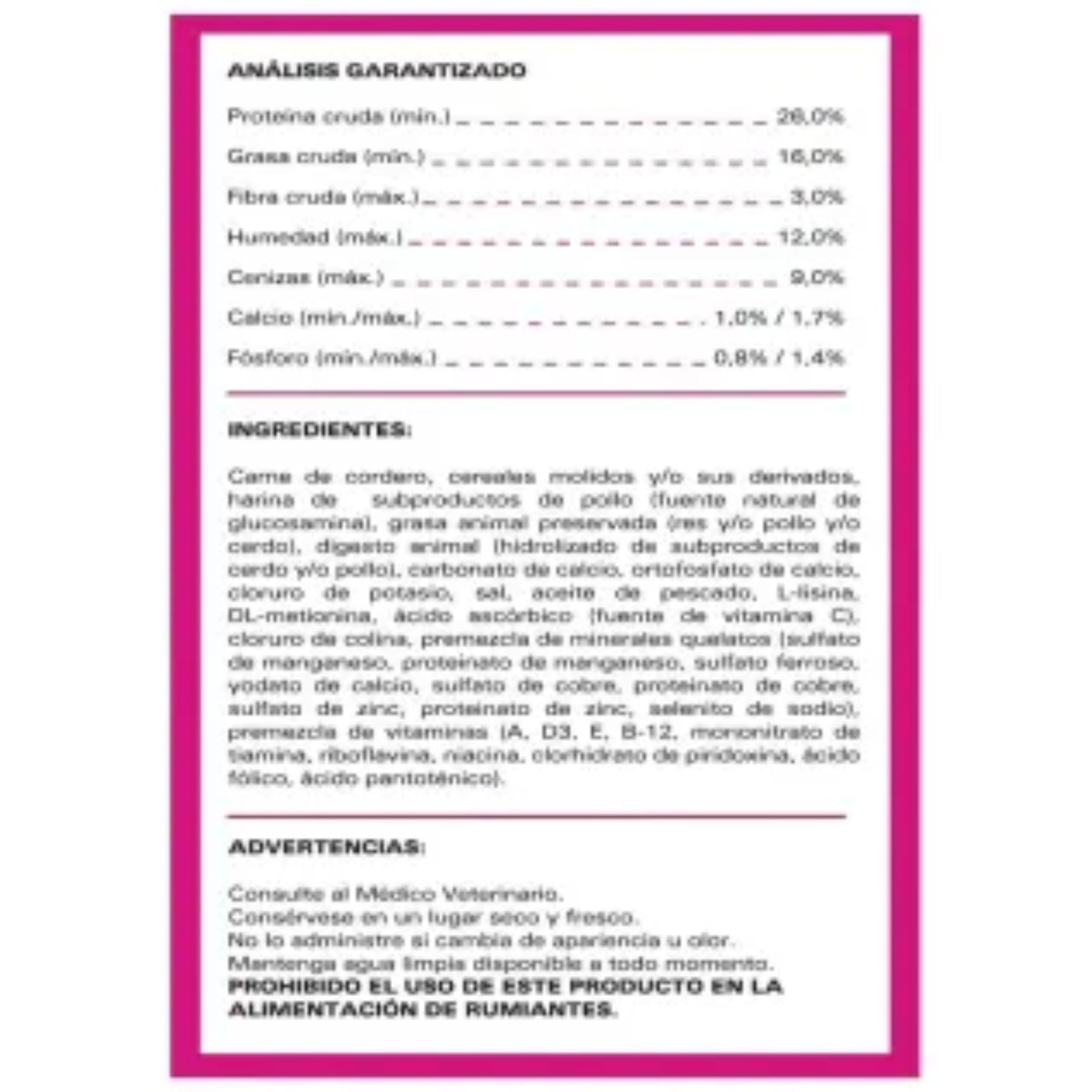 Alimento para Perro Exceed Cordero y Arroz 20kg  Member'SMark SMS-ROSA