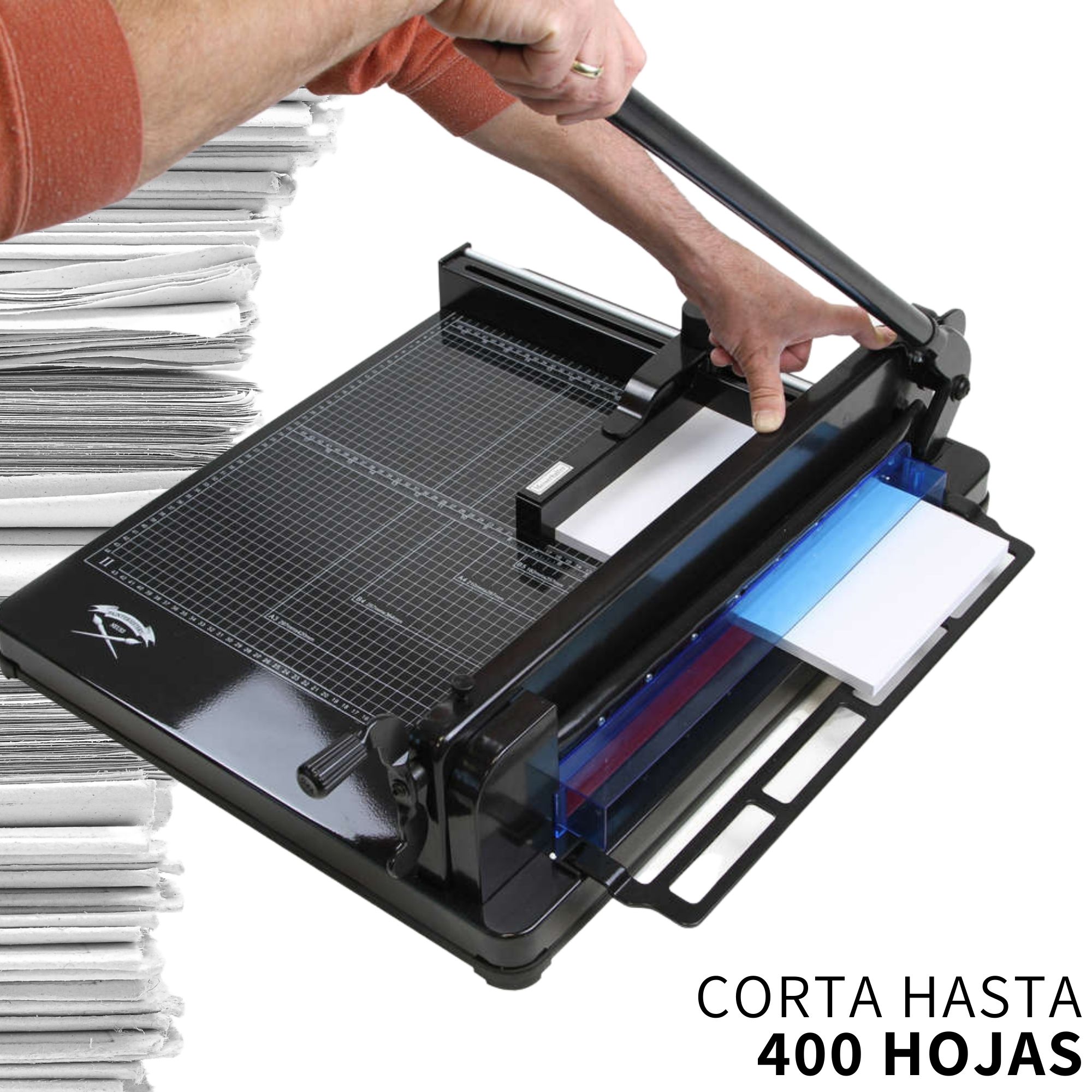 Guillotina Cortadora Multifunción 400 Hojas Uso Rudo 12