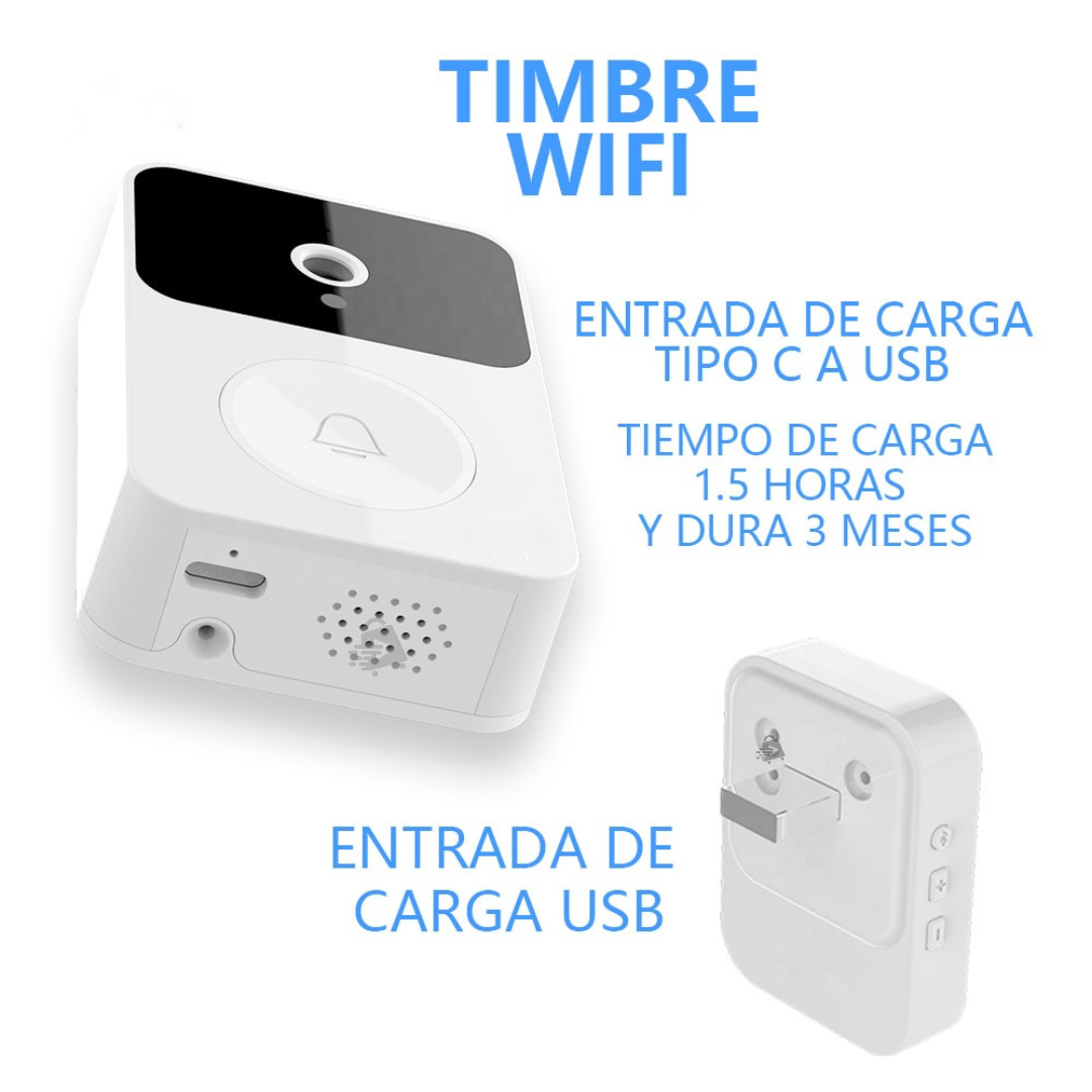 Timbre Con Cámara WIfi Inalámbrico