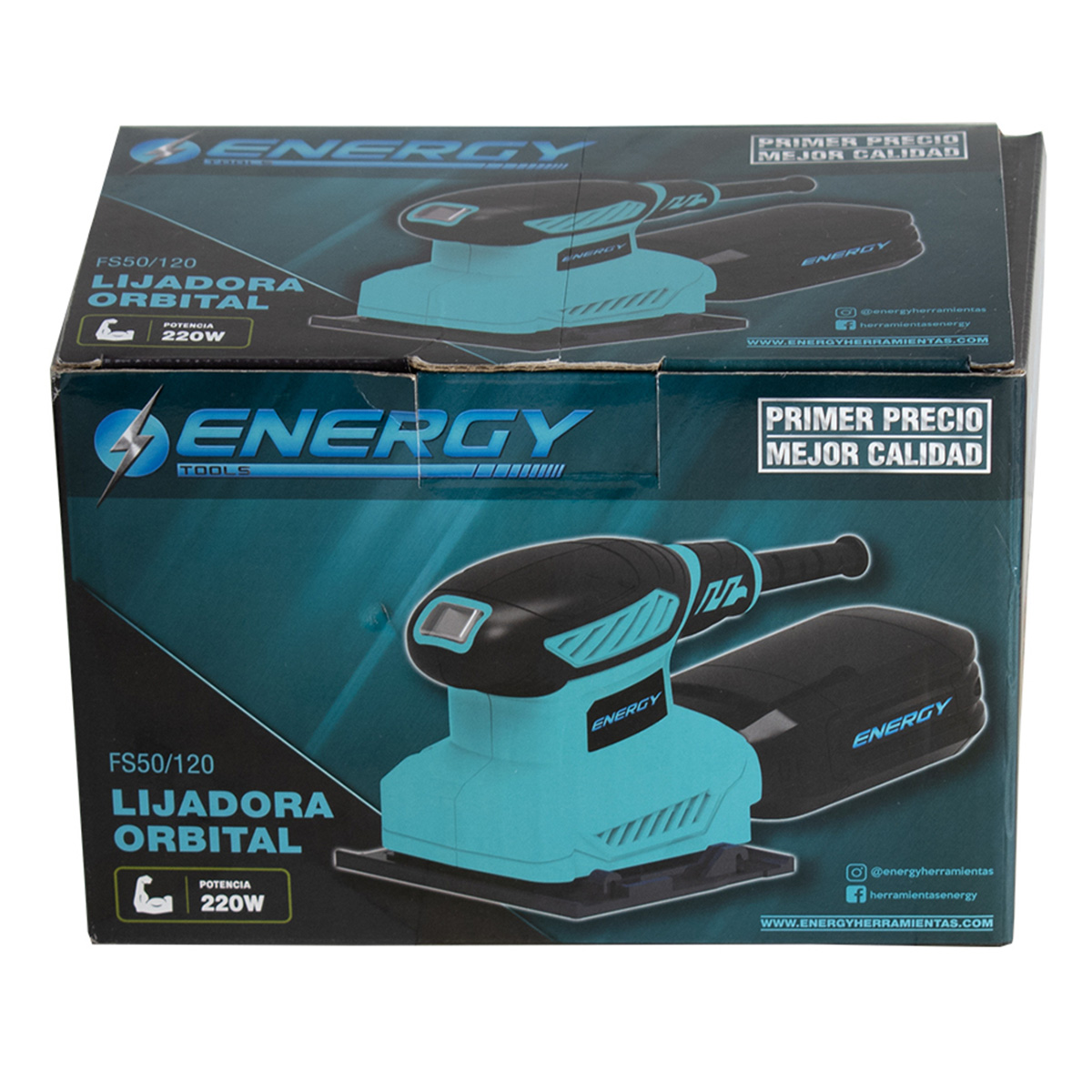 Lijadora Orbital 1/4 Hoja 200w FS50/120 Energy