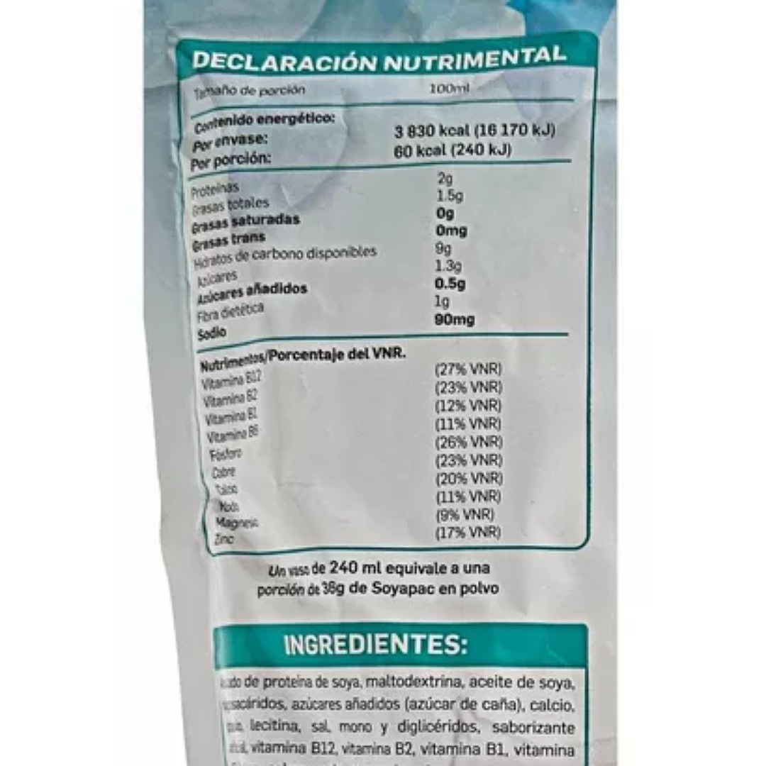 Leche En Polvo Marca Soyapac 1 Kg