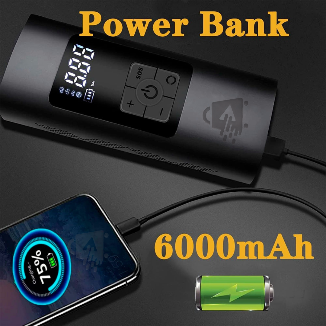 Bomba Compresor de Aire Portátil Recargable Inalámbrico