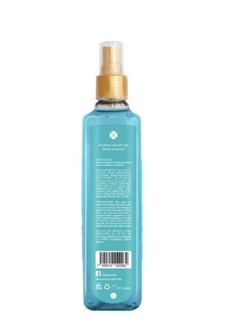 Body Mist (brisa Corporal) Bioscents Flores Secretas 250 Ml
