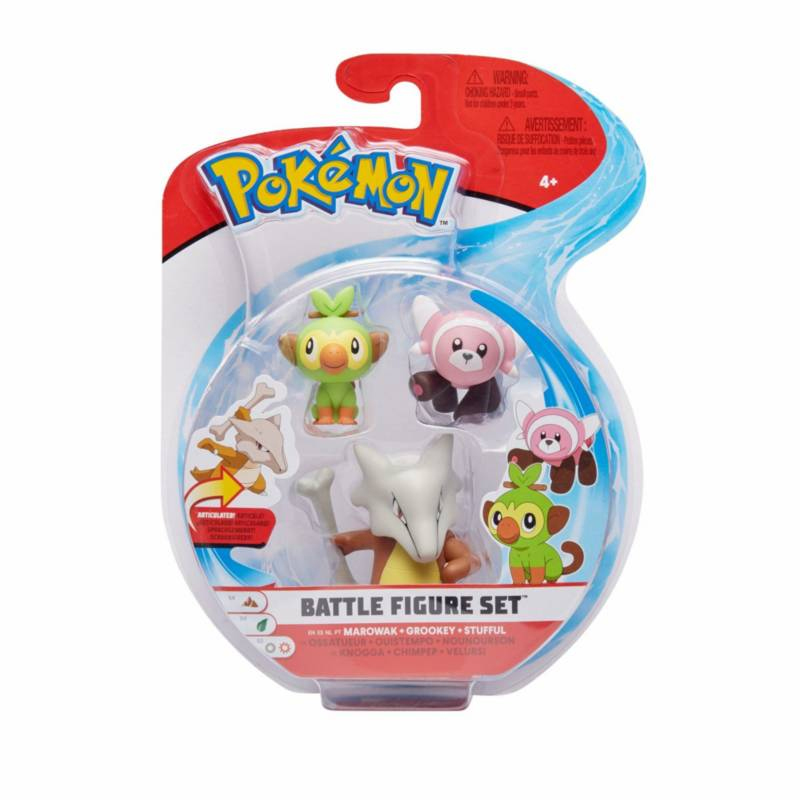 Pokemon Marowak + Grookey + Stufful