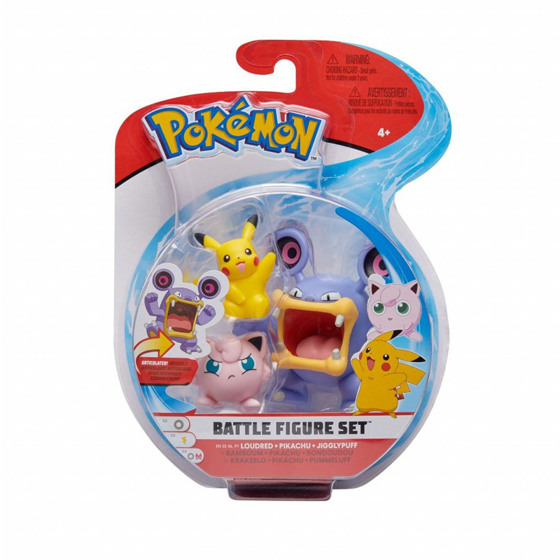 Pokemon Loudred + Pikachu + Jigglypuff