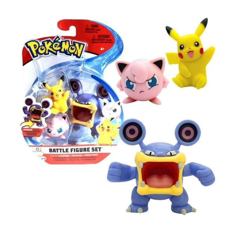 Pokemon Loudred + Pikachu + Jigglypuff