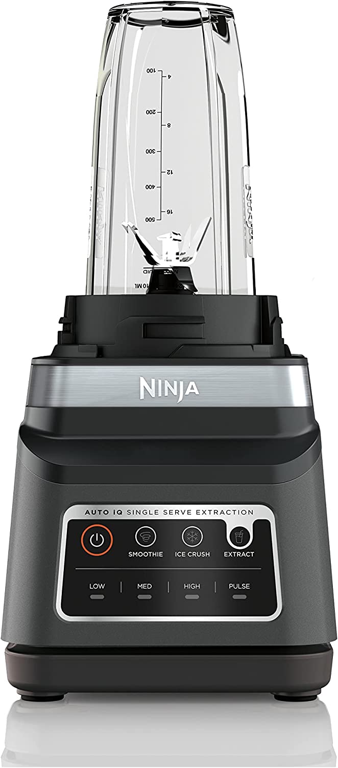 Ninja Licuadora con 3 programas Auto-iQ (Smoothie , Ice crush, Extractor) - BN751