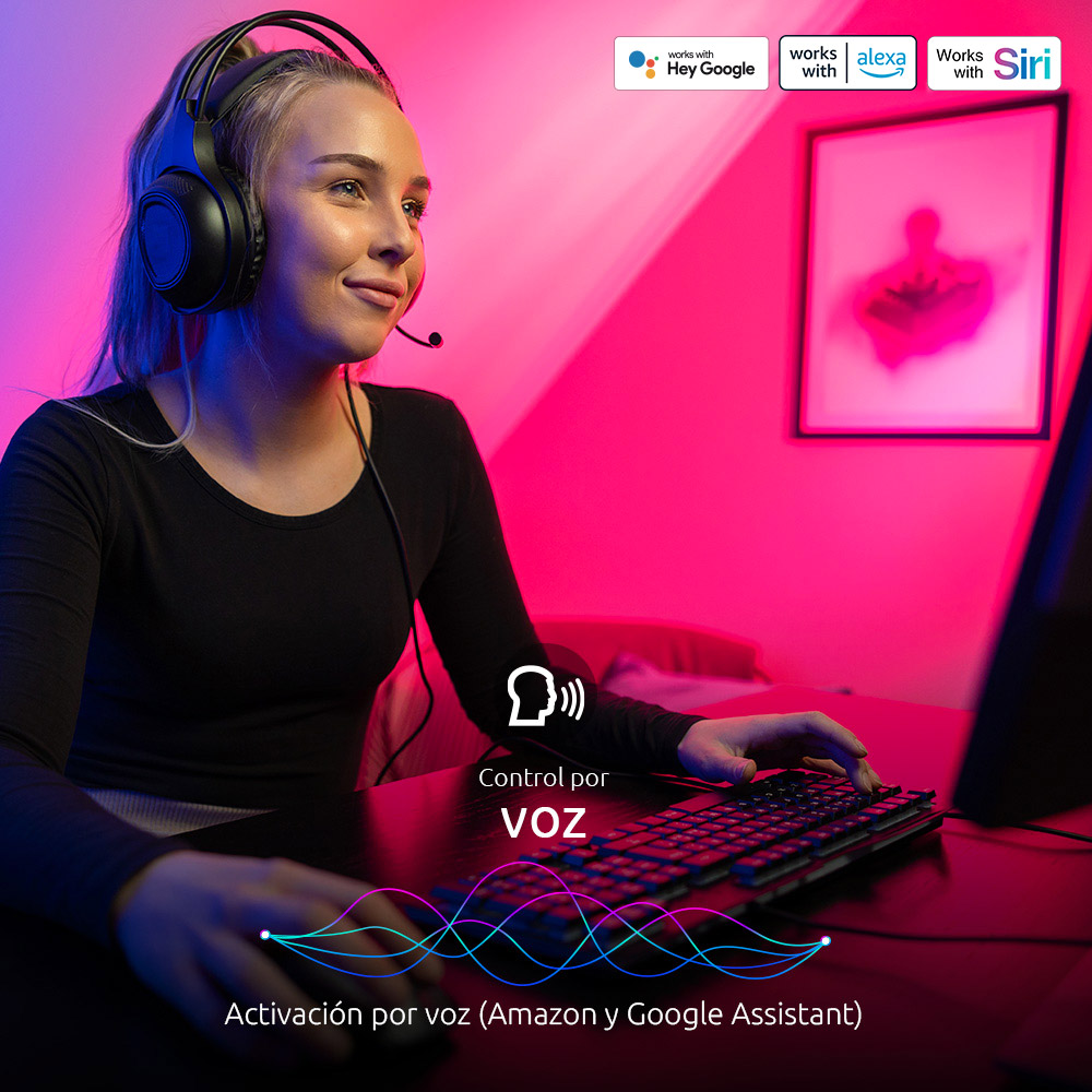 Kit de cinta de luces LED inteligente de 5m NHB-S611