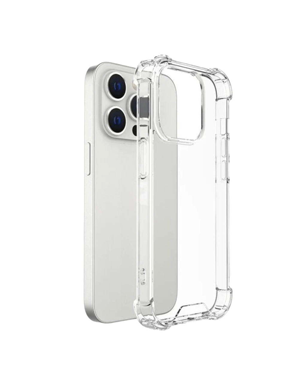 Funda Acrigel Transparente con Esquinas Reforzadas más Mica de Cristal Gratis para iPhone 14 Pro Max