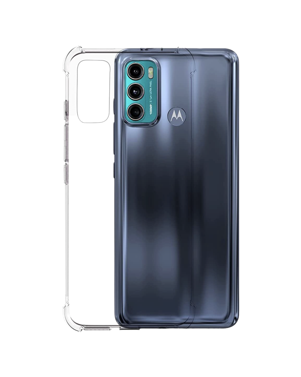 Funda Acrigel Transparente con Esquinas Reforzadas más Mica de Cristal Gratis para Motorola G60s