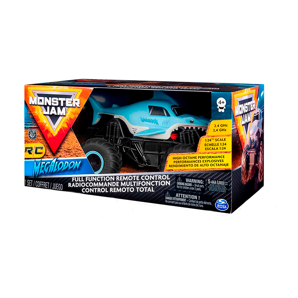 Carro a control remoto Spin Master Monster Jam Megalodon R/C