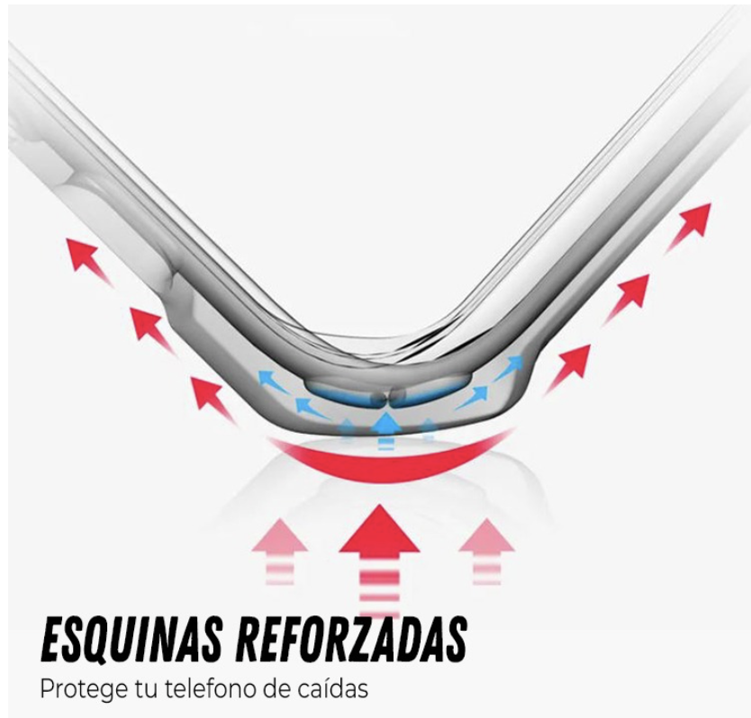 Funda Acrigel Transparente con Esquinas Reforzadas más Mica de Cristal Gratis para Motorola G8 Power Lite