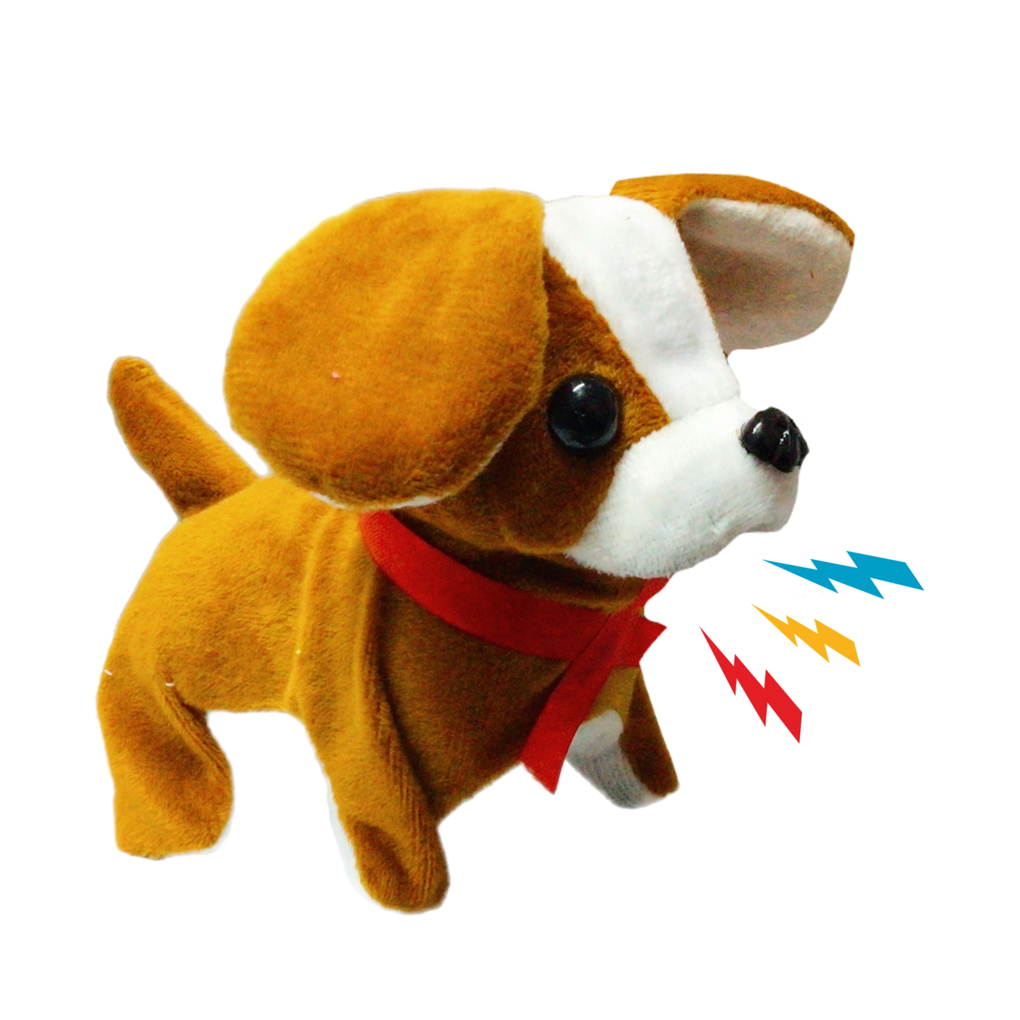 Perro Peluche Que Camina Con Sonido Chillon De Juguete