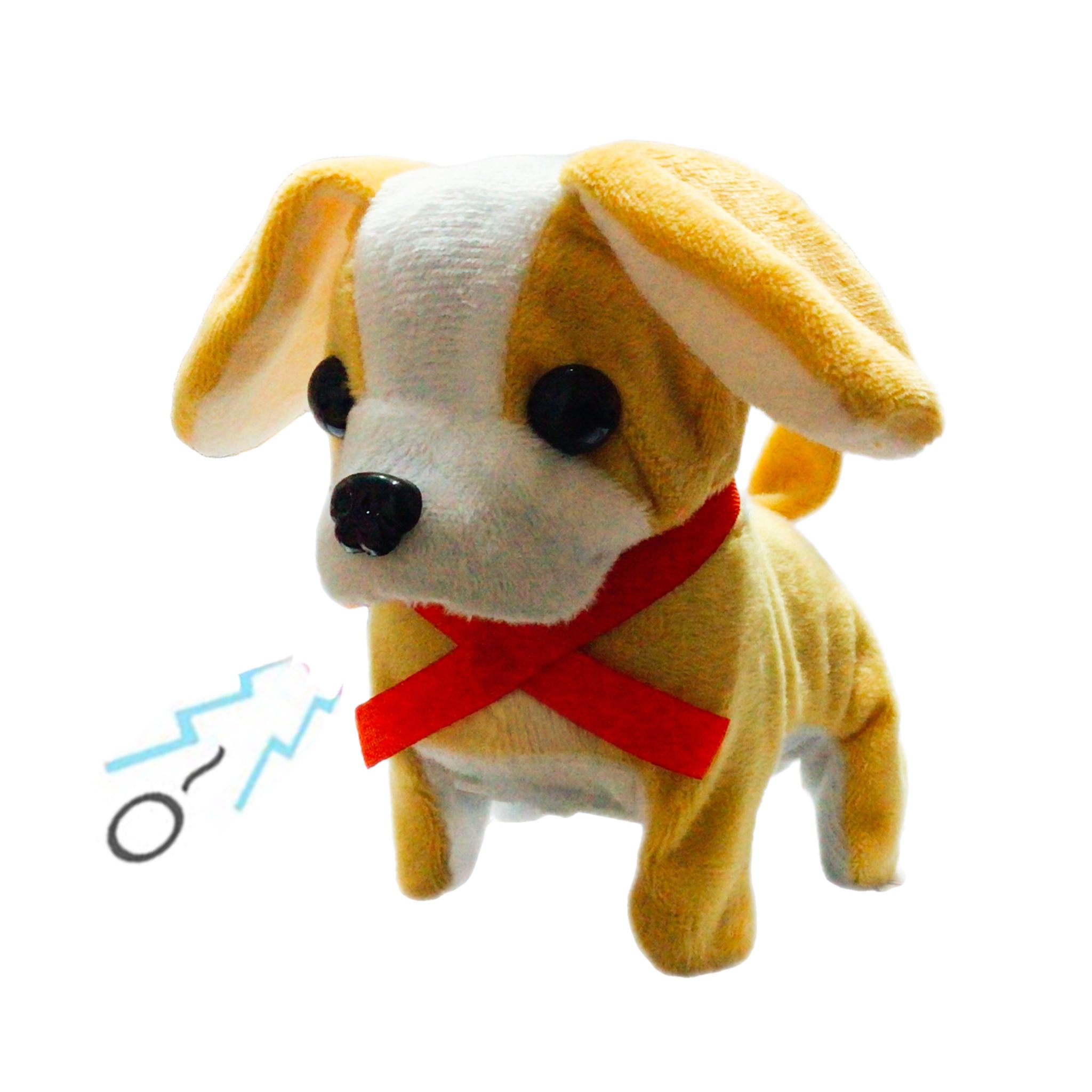 Perro Peluche Que Camina Con Sonido Chillon De Juguete