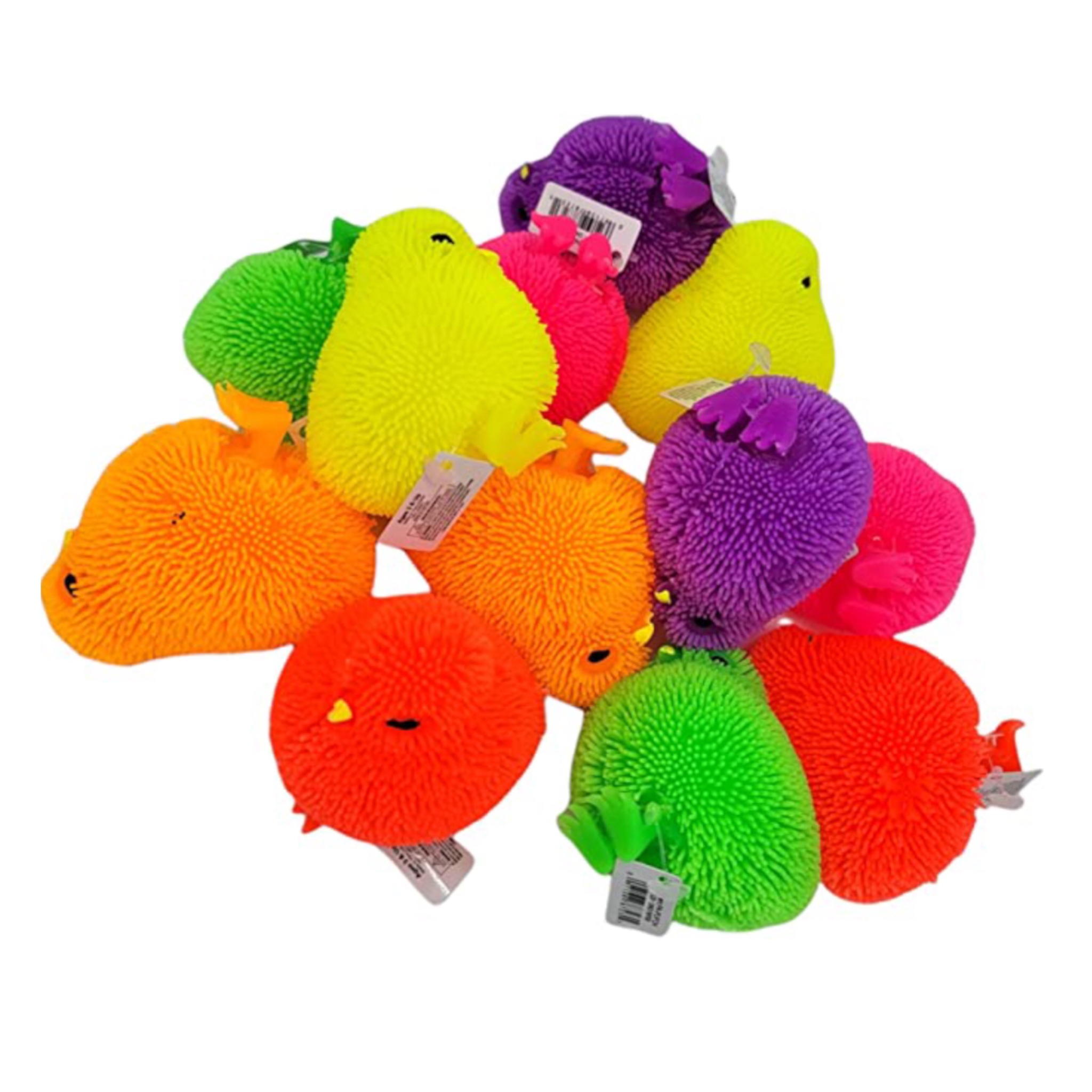 12 Pollito De Luz Led Juguete Piñata Bolo Squishy