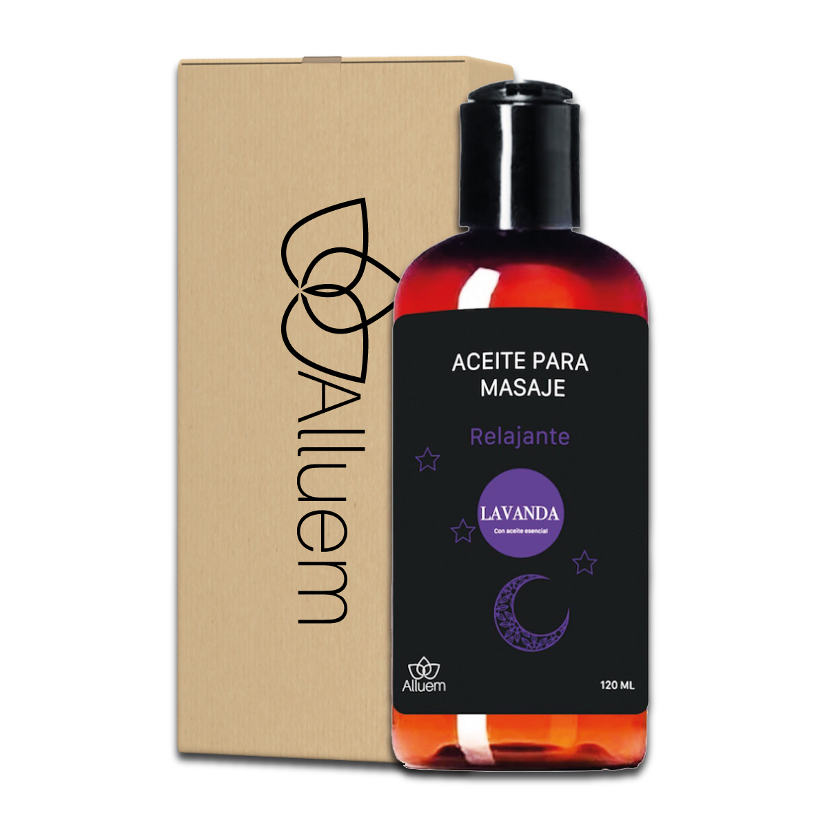 Aceite  Para Masajes Con Aceite Esencial de Lavanda Relajante Hidratante