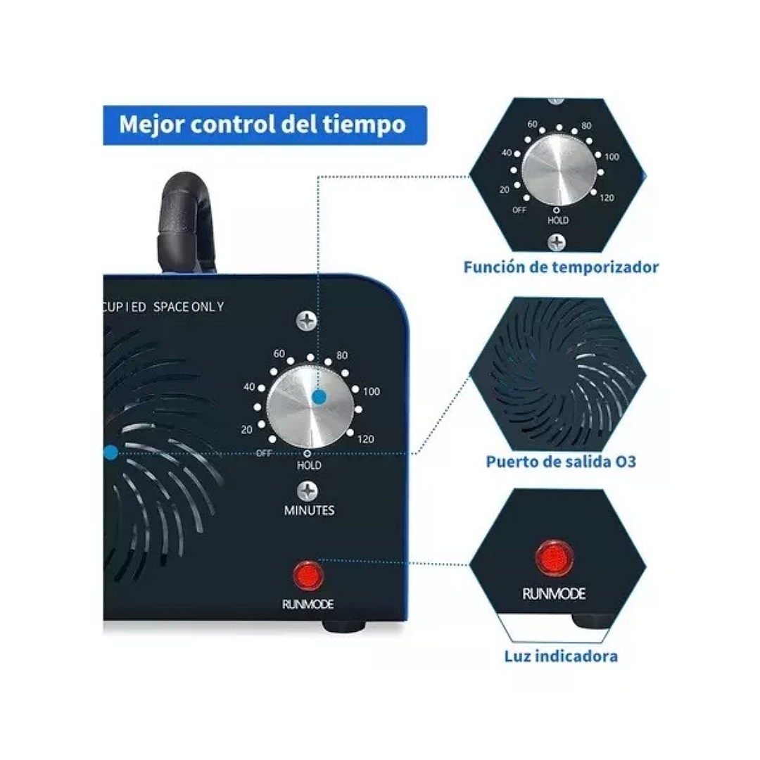 20-30g/h Purificador Generadora De Ozono Portátil Para Hogar