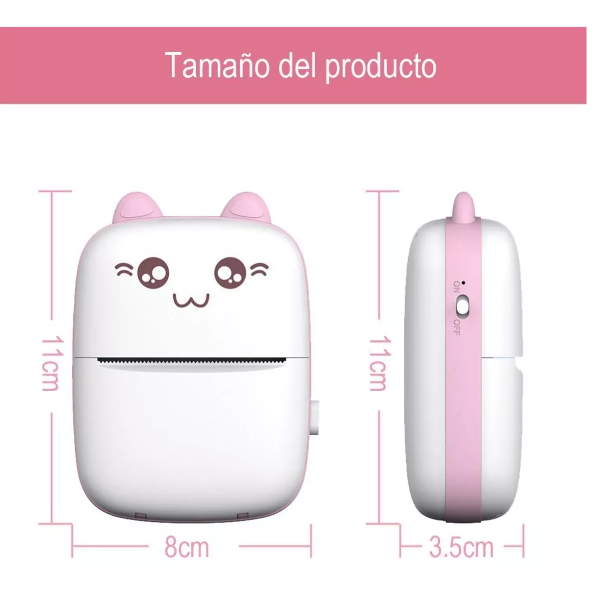 Mini Impresora Portátil Impresora Térmica Bluetooth