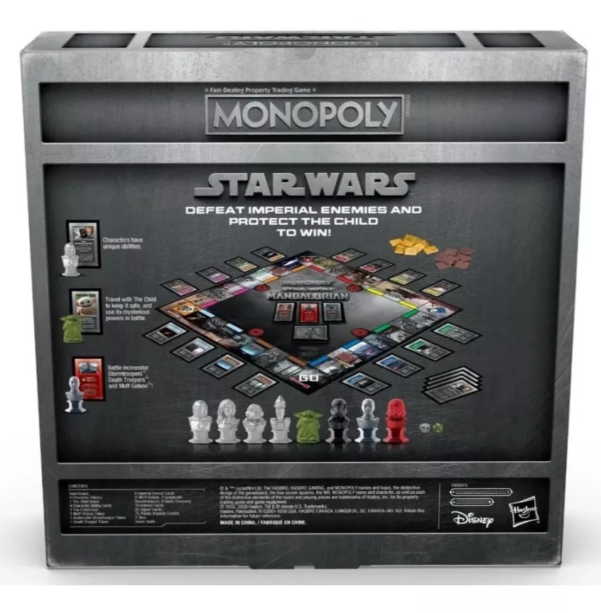 Monopoly Star Wars de Disney - The Mandalorian Hasbro Coleccionable