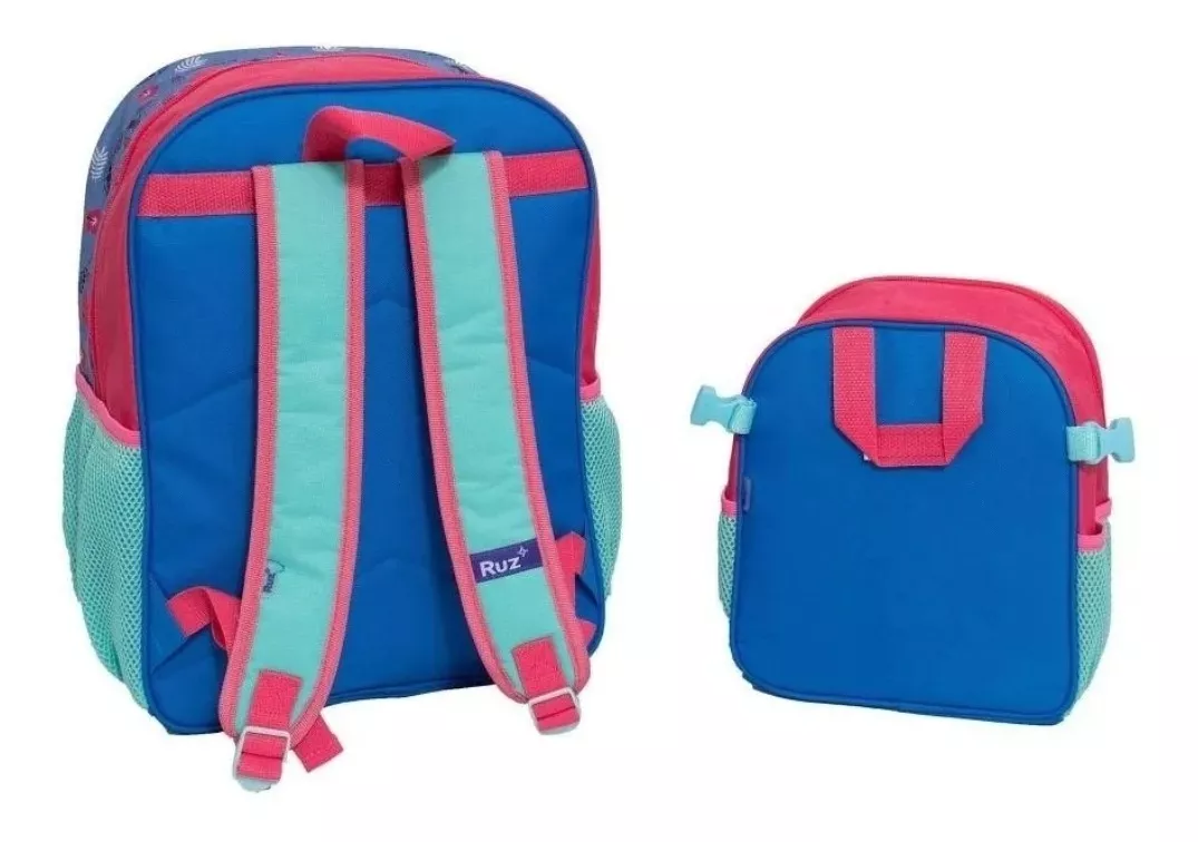 Duo Mochila Y Lonchera De Stich En 3era Dimensión Marca Ruz