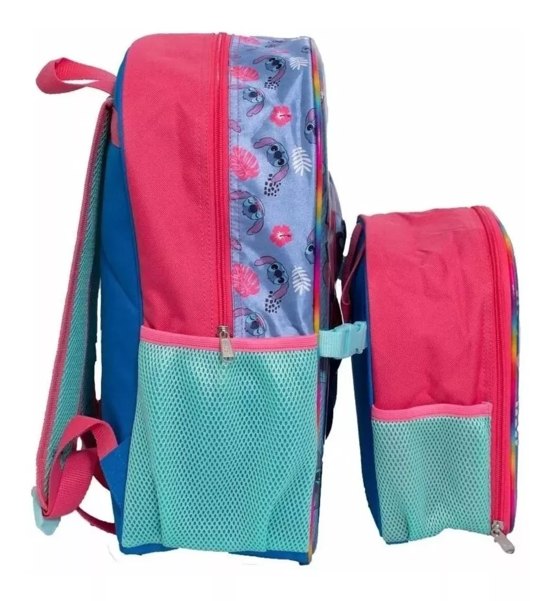 Duo Mochila Y Lonchera De Stich En 3era Dimensión Marca Ruz